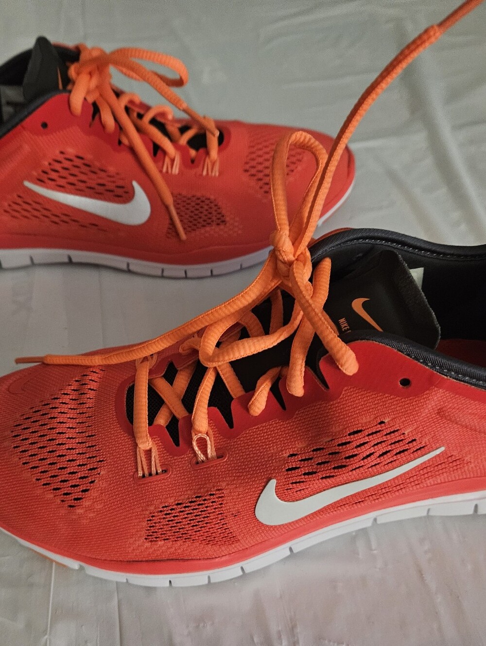 Nike Orange and Black Low-Top Sneakers